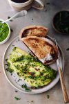 Herby Kale Omelette with Manchego Cheese